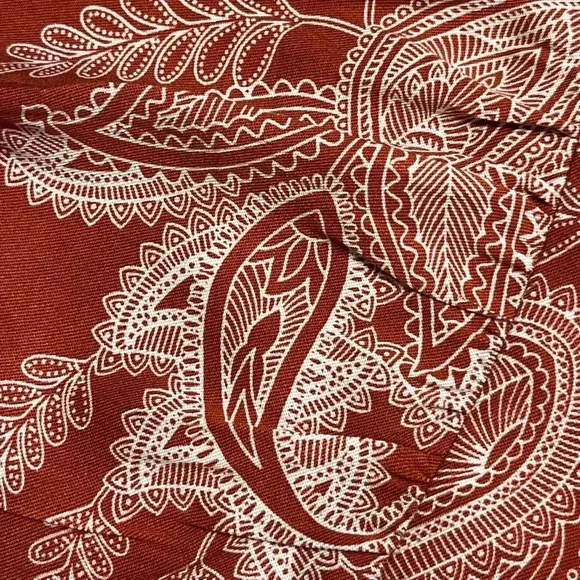 Just Fab Women’s Flutter Sleeve Jumpsuit V neck size XL color Tandoori spice - Picture 9 of 14